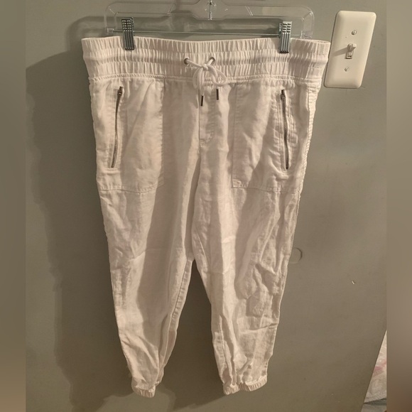 Athleta White Cabo Linen Jogger - Picture 1 of 3